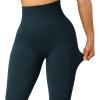imageSUUKSESS Women Scrunch Butt Lifting Seamless Leggings Booty High Waisted Workout Yoga Pants1 Upgrade Deep Green