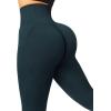 imageSUUKSESS Women Scrunch Butt Lifting Seamless Leggings Booty High Waisted Workout Yoga Pants1 Upgrade Deep Green