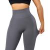 imageSUUKSESS Women Scrunch Butt Lifting Seamless Leggings Booty High Waisted Workout Yoga Pants1 Upgrade Grey