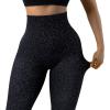 imageSUUKSESS Women Scrunch Butt Lifting Seamless Leggings Booty High Waisted Workout Yoga Pants1 Upgrade Leopard Black