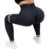 imageSUUKSESS Women Scrunch Butt Lifting Seamless Leggings Booty High Waisted Workout Yoga Pants1 Upgrade Leopard Black