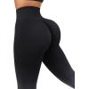 imageSUUKSESS Women Scrunch Butt Lifting Seamless Leggings Booty High Waisted Workout Yoga Pants1 Upgrade Ombre Black