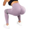 imageSUUKSESS Women Scrunch Butt Lifting Seamless Leggings Booty High Waisted Workout Yoga Pants1 Upgrade Purple