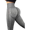 imageSUUKSESS Women Scrunch Butt Lifting Seamless Leggings Booty High Waisted Workout Yoga Pants2 Grey