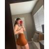 imageSUUKSESS Women Seamless Booty Shorts Butt Lifting High Waisted Workout Shorts3 Brown
