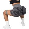 imageSUUKSESS Women Seamless Booty Shorts Butt Lifting High Waisted Workout Shorts3 Camo Black