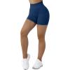 imageSUUKSESS Women Seamless Booty Shorts Butt Lifting High Waisted Workout Shorts3 Dark Blue
