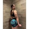 imageSUUKSESS Women Seamless Booty Shorts Butt Lifting High Waisted Workout Shorts3 Deep Green Tie Dye