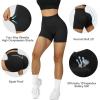 imageSUUKSESS Women Seamless Booty Shorts Butt Lifting High Waisted Workout Shorts3 Grey