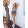 imageSUUKSESS Women Seamless Booty Shorts Butt Lifting High Waisted Workout Shorts3 Grey