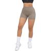 imageSUUKSESS Women Seamless Booty Shorts Butt Lifting High Waisted Workout Shorts3 Khaki
