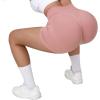 imageSUUKSESS Women Seamless Booty Shorts Butt Lifting High Waisted Workout Shorts3 Pink