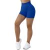 imageSUUKSESS Women Seamless Booty Shorts Butt Lifting High Waisted Workout Shorts3 Royal Blue