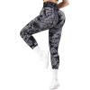 imageSUUKSESS Women Seamless Butt Lifting Leggings High Waisted Workout Yoga Pants1 Black Tie Dye