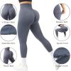 imageSUUKSESS Women Seamless Butt Lifting Leggings High Waisted Workout Yoga Pants1 Blue