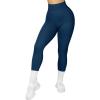imageSUUKSESS Women Seamless Butt Lifting Leggings High Waisted Workout Yoga Pants1 Navy Blue