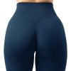 imageSUUKSESS Women Seamless Butt Lifting Leggings High Waisted Workout Yoga Pants1 Navy Blue