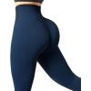 imageSUUKSESS Women Seamless Butt Lifting Leggings High Waisted Workout Yoga Pants1 Navy Blue