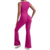 imageSUUKSESS Women Seamless Gym Set Tummy Control Flare Legging Square Neck Crop Top