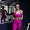 imageSUUKSESS Women Seamless Halter Sports Bra Open Back Padded Workout Crop Tank TopsHot Pink