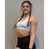 imageSUUKSESS Women Seamless Halter Sports Bra Open Back Padded Workout Crop Tank TopsLight Blue