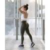 imageSUUKSESS Women Seamless Halter Sports Bra Open Back Padded Workout Crop Tank TopsSnow White