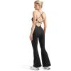 imageSUUKSESS Women Sexy Backless Ribbed Flare Jumpsuit Sleeveless One Piece Bodycon31 Black