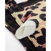 imageSUUKSESS Women Sexy High Waist Bikini Sets Mesh Tummy Control 2 Piece Swimsuits50 Black Leopard