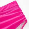 imageSUUKSESS Women Sexy High Waist Bikini Sets Mesh Tummy Control 2 Piece Swimsuits50 Hot Pink