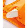 imageSUUKSESS Women Sexy High Waist Bikini Sets Mesh Tummy Control 2 Piece Swimsuits50 Orange