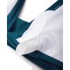 imageSUUKSESS Women Sexy High Waist Bikini Sets Mesh Tummy Control 2 Piece Swimsuits50 Peacock Blue