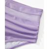 imageSUUKSESS Women Sexy High Waist Bikini Sets Mesh Tummy Control 2 Piece Swimsuits50 Purple