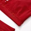 imageSUUKSESS Women Sexy High Waist Bikini Sets Mesh Tummy Control 2 Piece Swimsuits50 Red