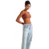 imageSUUKSESS Women Sexy Mesh Sheer Long Sleeve Tops Mock Neck Going Out Lace ShirtsBrown