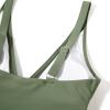 imageSUUKSESS Women Sexy Mesh Tummy Control Swimsuit Push Up High Waisted Bathing Suit10 Army Green