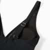 imageSUUKSESS Women Sexy Mesh Tummy Control Swimsuit Push Up High Waisted Bathing Suit10 Black