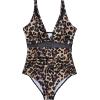 imageSUUKSESS Women Sexy Mesh Tummy Control Swimsuit Push Up High Waisted Bathing Suit10 Cheetah