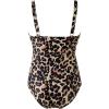 imageSUUKSESS Women Sexy Mesh Tummy Control Swimsuit Push Up High Waisted Bathing Suit10 Cheetah