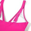 imageSUUKSESS Women Sexy Mesh Tummy Control Swimsuit Push Up High Waisted Bathing Suit10 Hot Pink