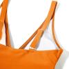 imageSUUKSESS Women Sexy Mesh Tummy Control Swimsuit Push Up High Waisted Bathing Suit10 Orange