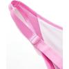 imageSUUKSESS Women Sexy Mesh Tummy Control Swimsuit Push Up High Waisted Bathing Suit10 Pink Color Block