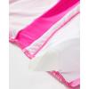imageSUUKSESS Women Sexy Mesh Tummy Control Swimsuit Push Up High Waisted Bathing Suit10 Pink Color Block