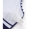 imageSUUKSESS Women Sexy Mesh Tummy Control Swimsuit Push Up High Waisted Bathing Suit10 White Blue Stripe