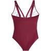 imageSUUKSESS Women Sexy Mesh Tummy Control Swimsuit Push Up High Waisted Bathing Suit10 Wine Red