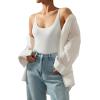 imageSUUKSESS Women Sexy Scoop Neck Thong Bodysuit Backless Cami Bodysuit Top02 White