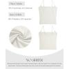 imageSUUKSESS Women Sexy Square Neck Tank Top Summer Y2K Going Out Basic Cami Shirt01 Cream White