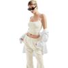imageSUUKSESS Women Sexy Square Neck Tank Top Summer Y2K Going Out Basic Cami Shirt01 Cream White
