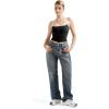 imageSUUKSESS Women Sexy Square Neck Tank Top Summer Y2K Going Out Basic Cami ShirtBlackwhite