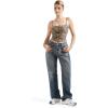 imageSUUKSESS Women Sexy Square Neck Tank Top Summer Y2K Going Out Basic Cami ShirtLeopard