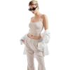 imageSUUKSESS Women Sexy Square Neck Tank Top Summer Y2K Going Out Basic Cami ShirtLvory Apricot